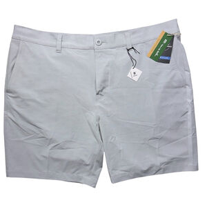 NWT TravisMathew Tech‎ Chino Shorts Size 40 Waist Heather Steel Gray 8" Inseam